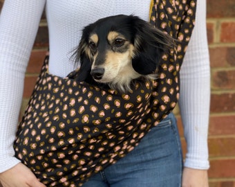 Dachshund Sling, Lightweight Dog Sling, Dog Carry Bag, Italian Greyhound Sling, Small Dog Sling