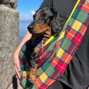 Dachshund Sling, Dog Sling, Dog Carry Bag, Dachshund Carrier, Dachshund Bag image 6