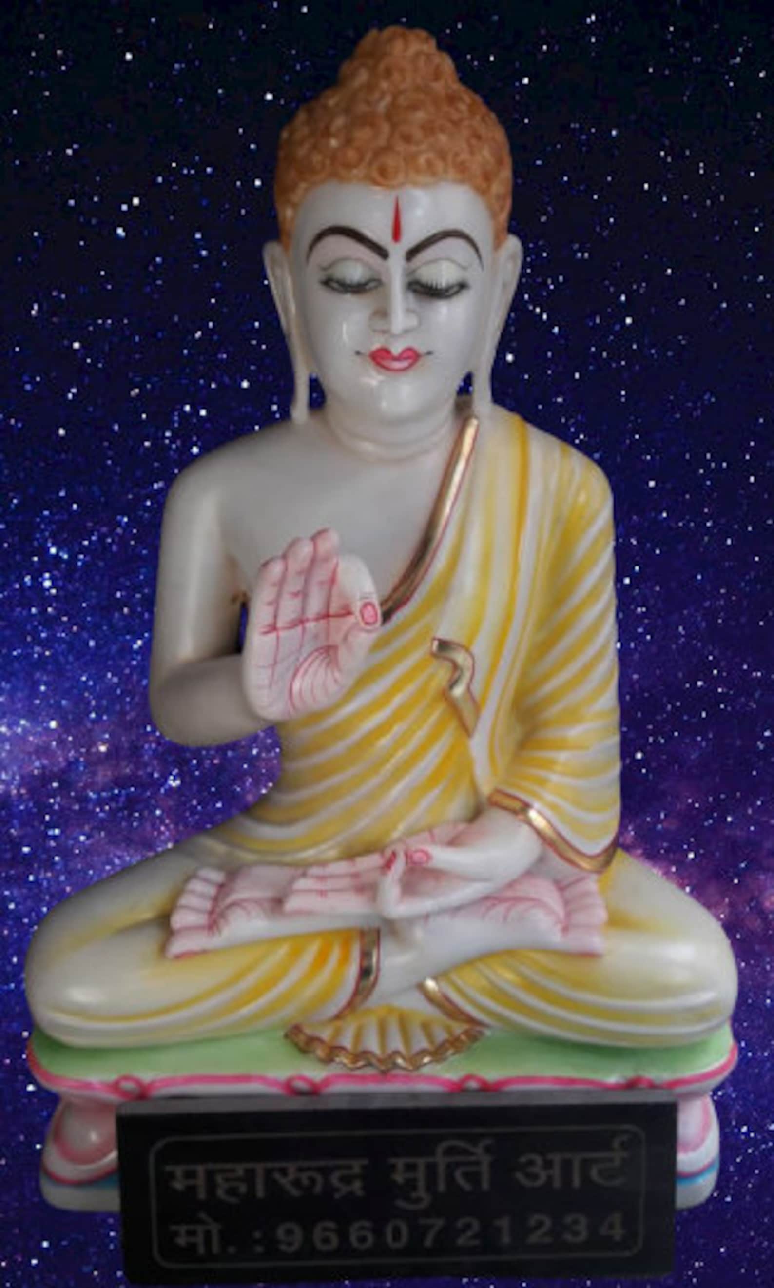 Buddha statue god idol marble murti sculpture handmade Etsy