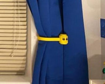 Raffhalter für Vorhang nach Maß Lego Kopf Stil (Paar)