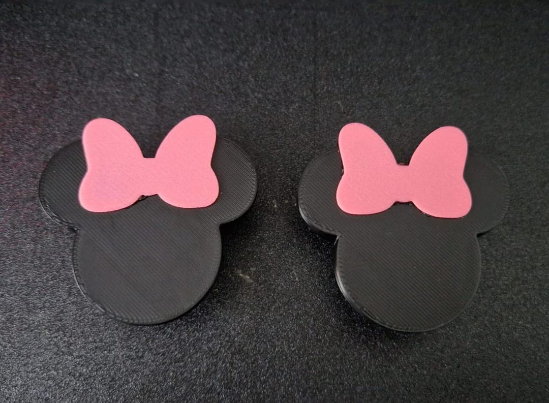 ミッキーとミニーの引き出し取っ手、子供部屋のキャビネットノブ、3D