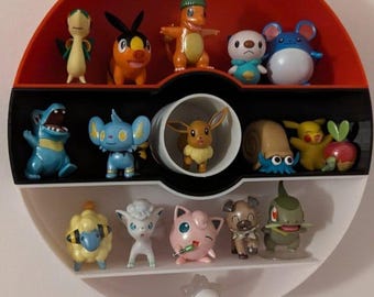 Estante de exhibición de minifiguras Pokémon: decoración de pared de Pokéball para coleccionistas
