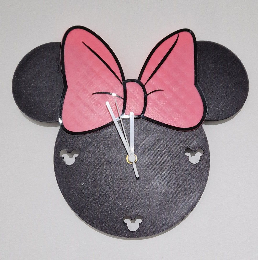 Custom Made Minnie Mouse Clock Etsy