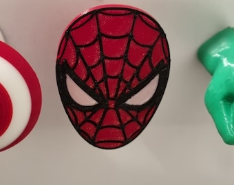 Perchero para bolsos o abrigos de superhéroes de Marvel. Spiderman, Capitán América, Hulk, etc.