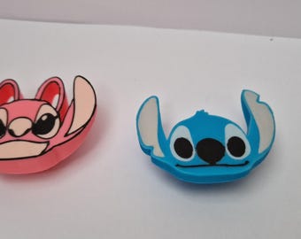 Tiradores de cajón de Stitch de Disney: tiradores de Lilo y Stitch para la habitación de los niños, para cómodas o armarios.