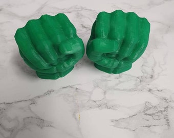 Marvel superhero Green Hulk fist drawer door knobs / replacement handles for children's room