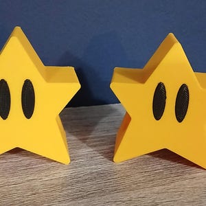 カスタム スーパーマリオ カーテンポール / ロッドエンド スター (ペア)