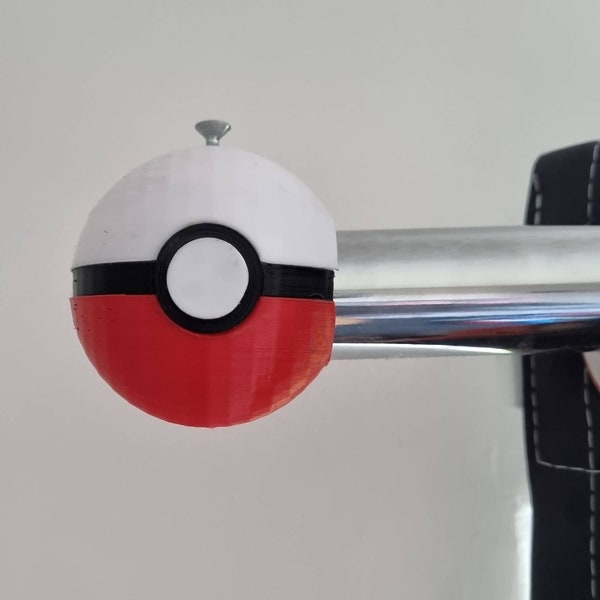 Pokemon pokeball / loveball curtain pole /rod end (pair)