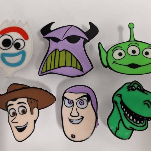 Toy Story Theme Drawer Handles. Woody Buzz Zurg Forky Rex Etsy