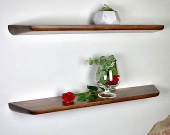 Custom Wall Floating Shelves, Stylish Wooden Shelf, Wall shelf for living room, Wood Wall Decor, Bathroom Modern Shelves, Handcrafted shelf