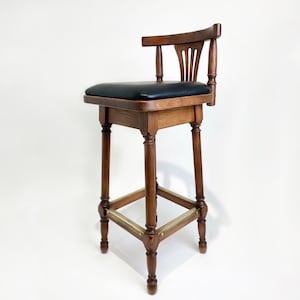 Handmade Height stool in oak, Country Kitchen Stool, Wooden Bar stools, Counter height stool, Farmhouse furniture, Vintage Height  stools
