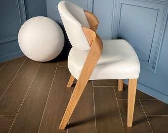 Dining chair "ANDY" - Soft curves of the wood, quality in every detail & design that will give you extraordinary comfort during long sitting