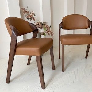 Expertly Crafted Leather Dining Room Chairs - Elegant and Extremely ...