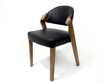 Dining Chair with High Seating Comfort and Ergonomic Design, Dining chairs in leather, Handmade side chair for kithen, Handmade furniture,