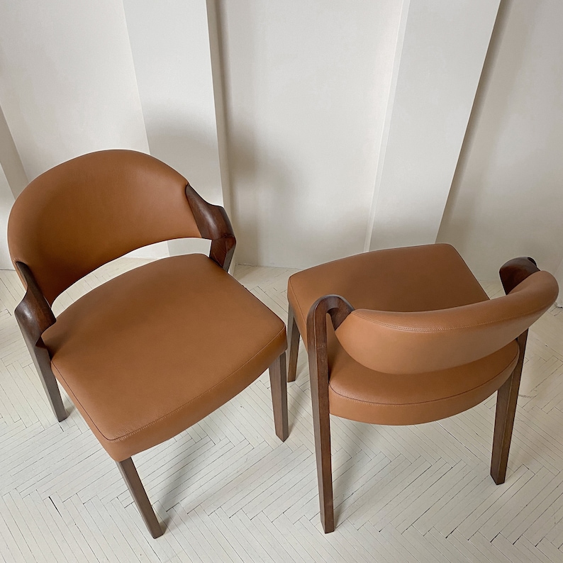 Expertly Crafted Leather Dining Room Chairs Elegant and - Etsy