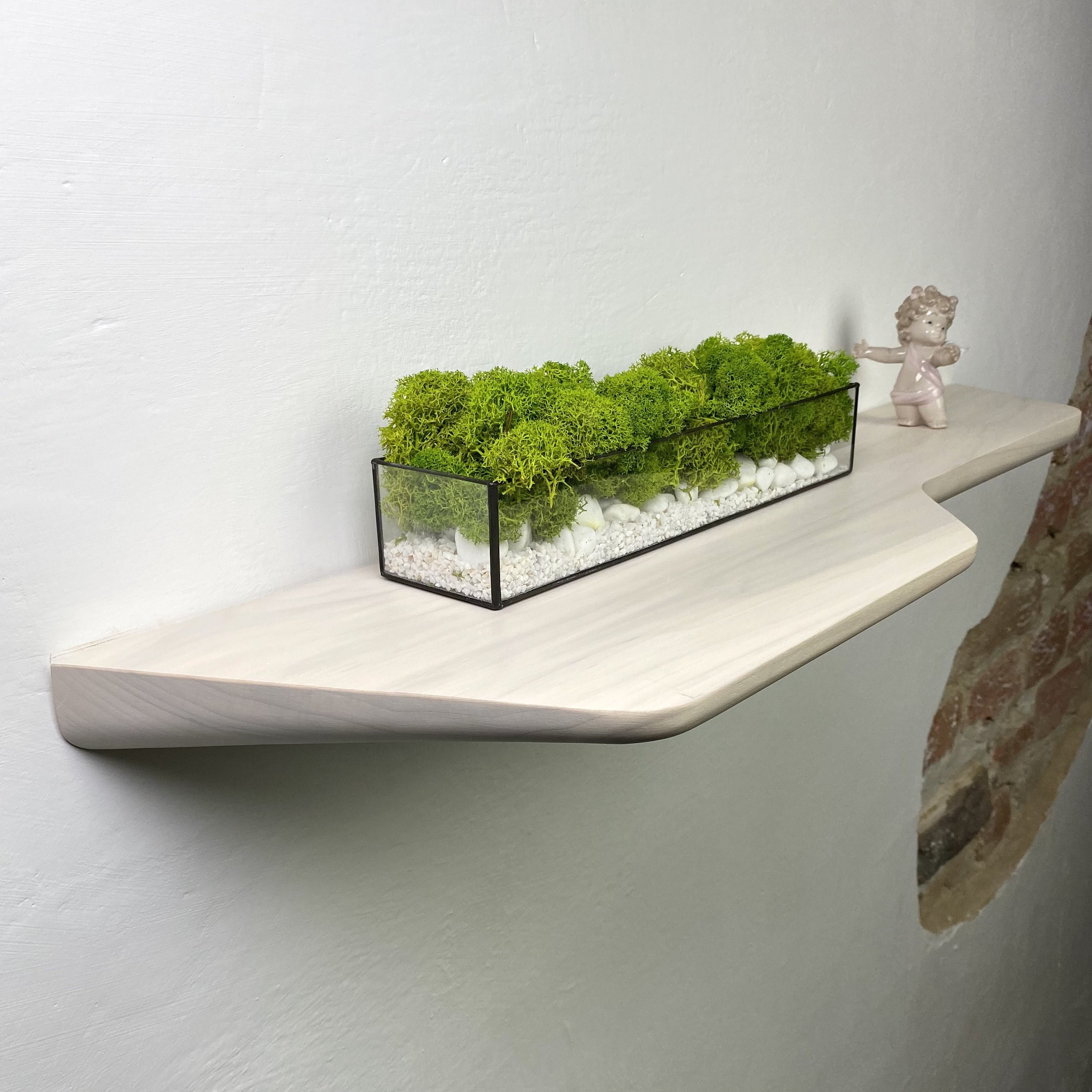 10 Inch White Floating Shelf Etsy