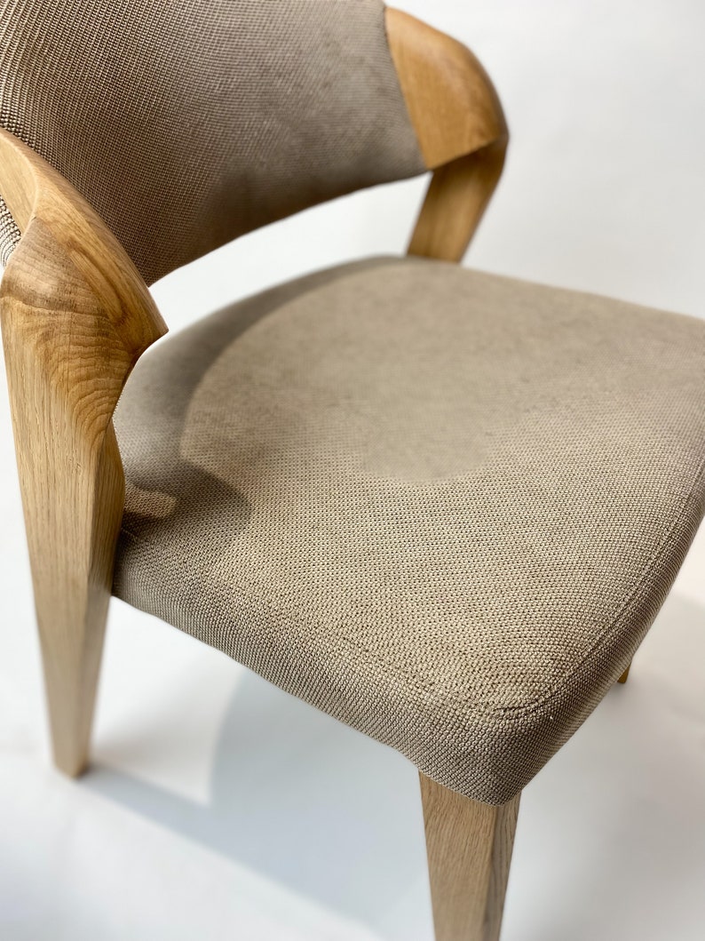 Unique Handmade Dining Chairs Made of Solid Oak and Soft Etsy