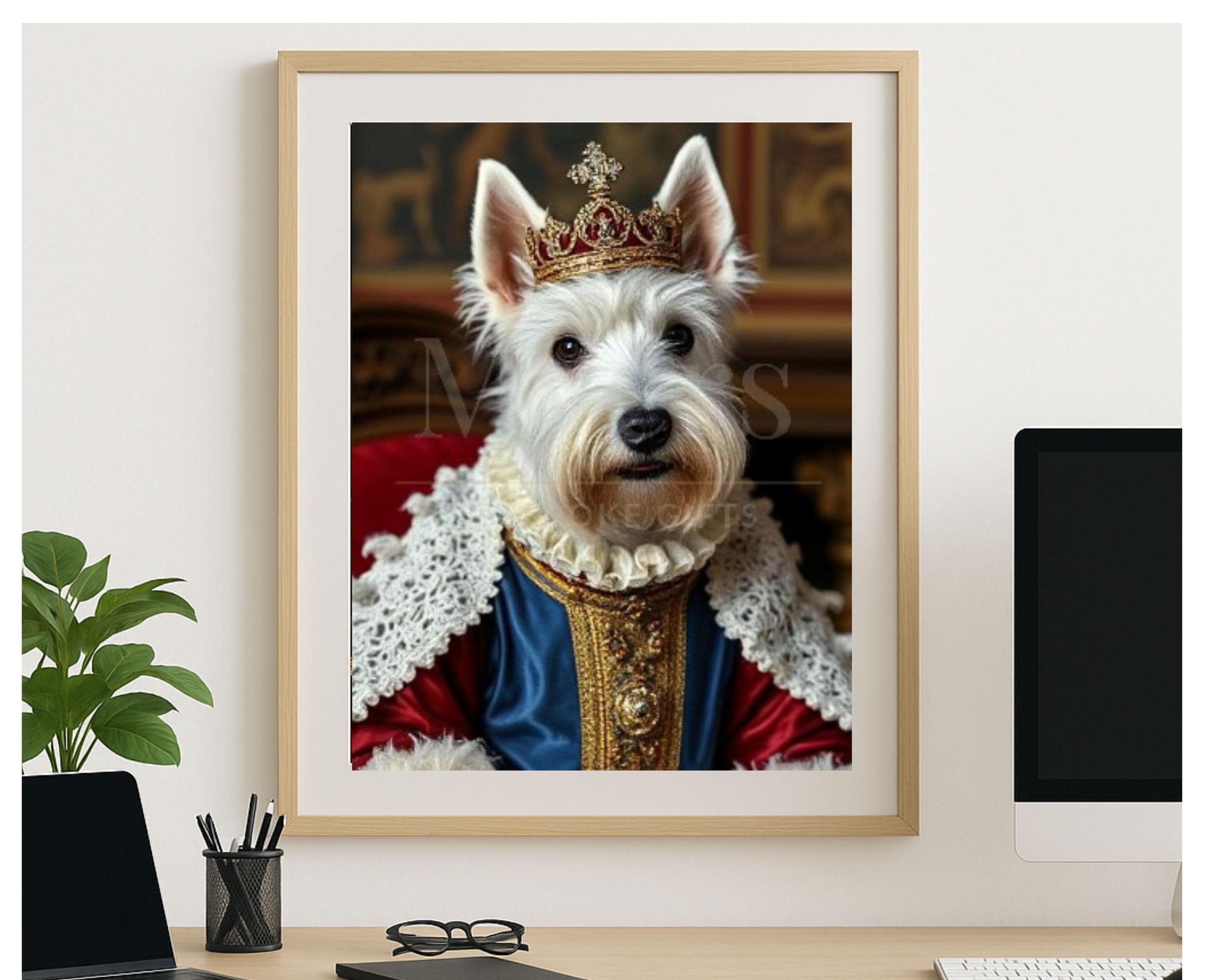 Royal West Highland White Terrier Printable Wall Art | Digital Pet ...
