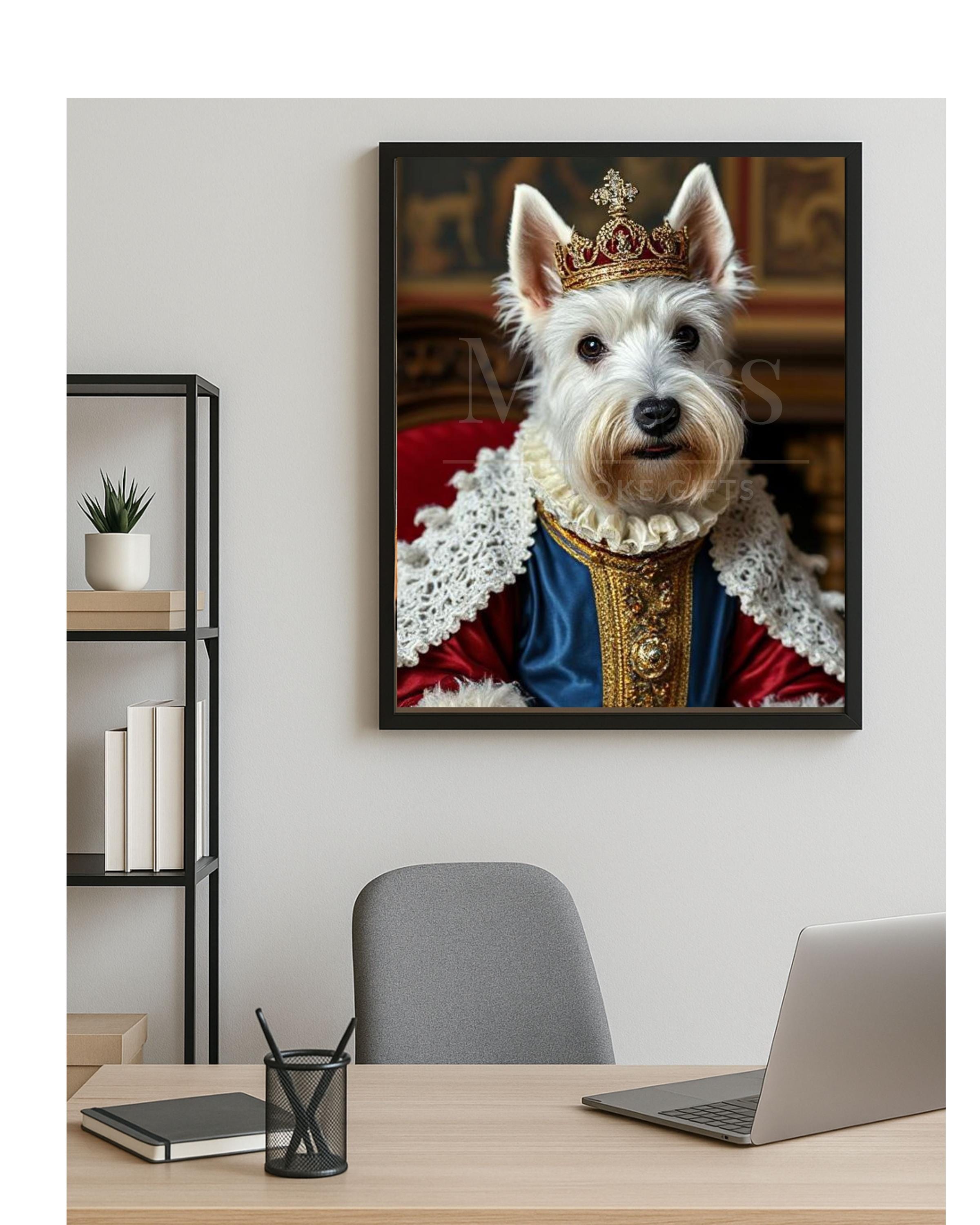 Royal West Highland White Terrier Printable Wall Art | Digital Pet ...