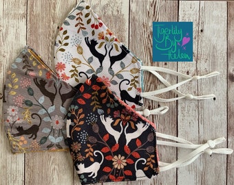 Cute Cat Triple Layer Fabric Face Mask