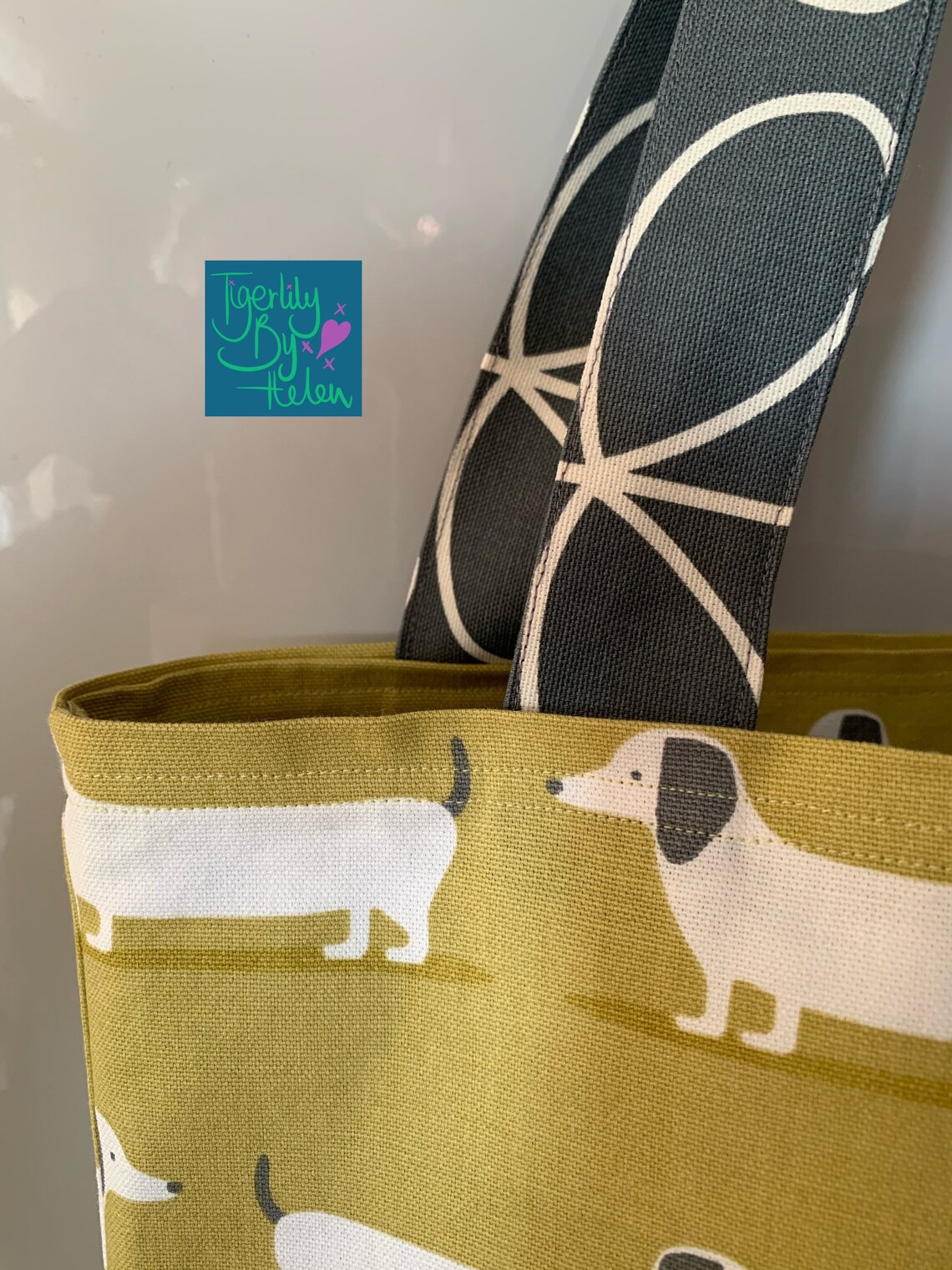 Hund Hund & Orla Kiely Linear Stem Stoff Tote Etsy