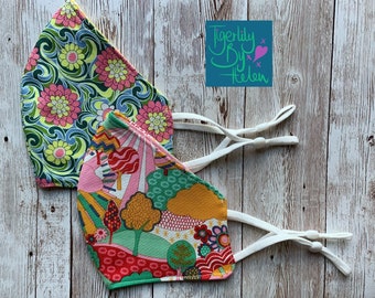 Liberty Print Triple Layer Fabric Face Mask