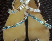 Greek Sandals, Leather Sandals, Handmade Sandals, Flower Sandals, Gold Sandals, Luxury Sandals, Handmade to Order, Nude Sandals , Sandales