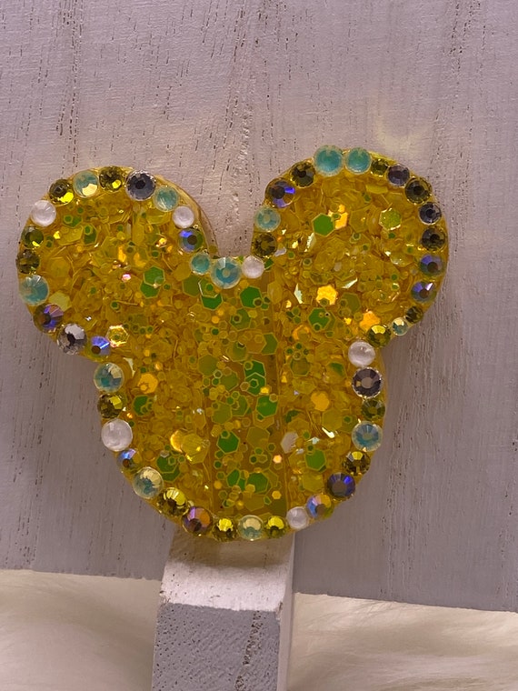 Bling option available Mickey Glove Straw Topper Bling option available Mickey Glove Straw Topper