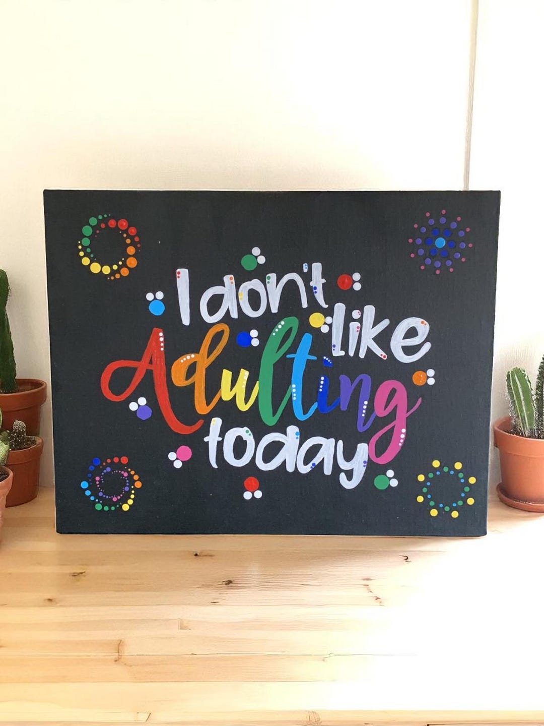 Handpainted Quote Panel 14x11 Art | Personalized Typography Decor ...
