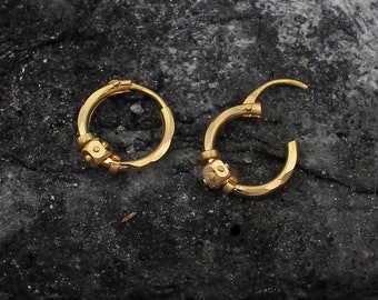 22k Gold Earrings Etsy