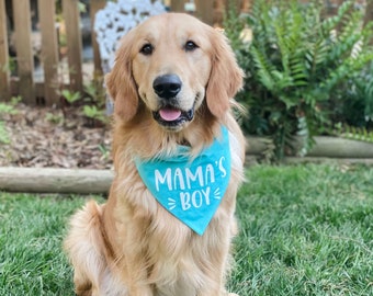 Personalized Dog Bandanas with Collar mothers day gift Dog Mom Bandana gift Dog Mom Gift Dog Collar with Bandana