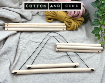 Dowel for Macrame Wall Hanging | 30cm and 20cm | Macrame Wood Hanger | Macrame Dowel and Waxed Cotton - Macrame Accessory | Wooden Pole