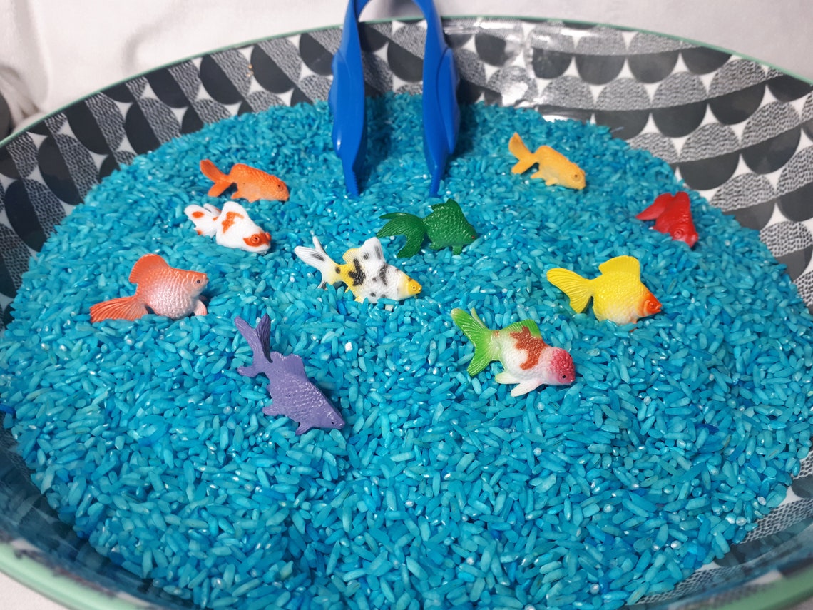 Tuff Tray Activity Scene Sets Sensory Rice Nursery Etsy