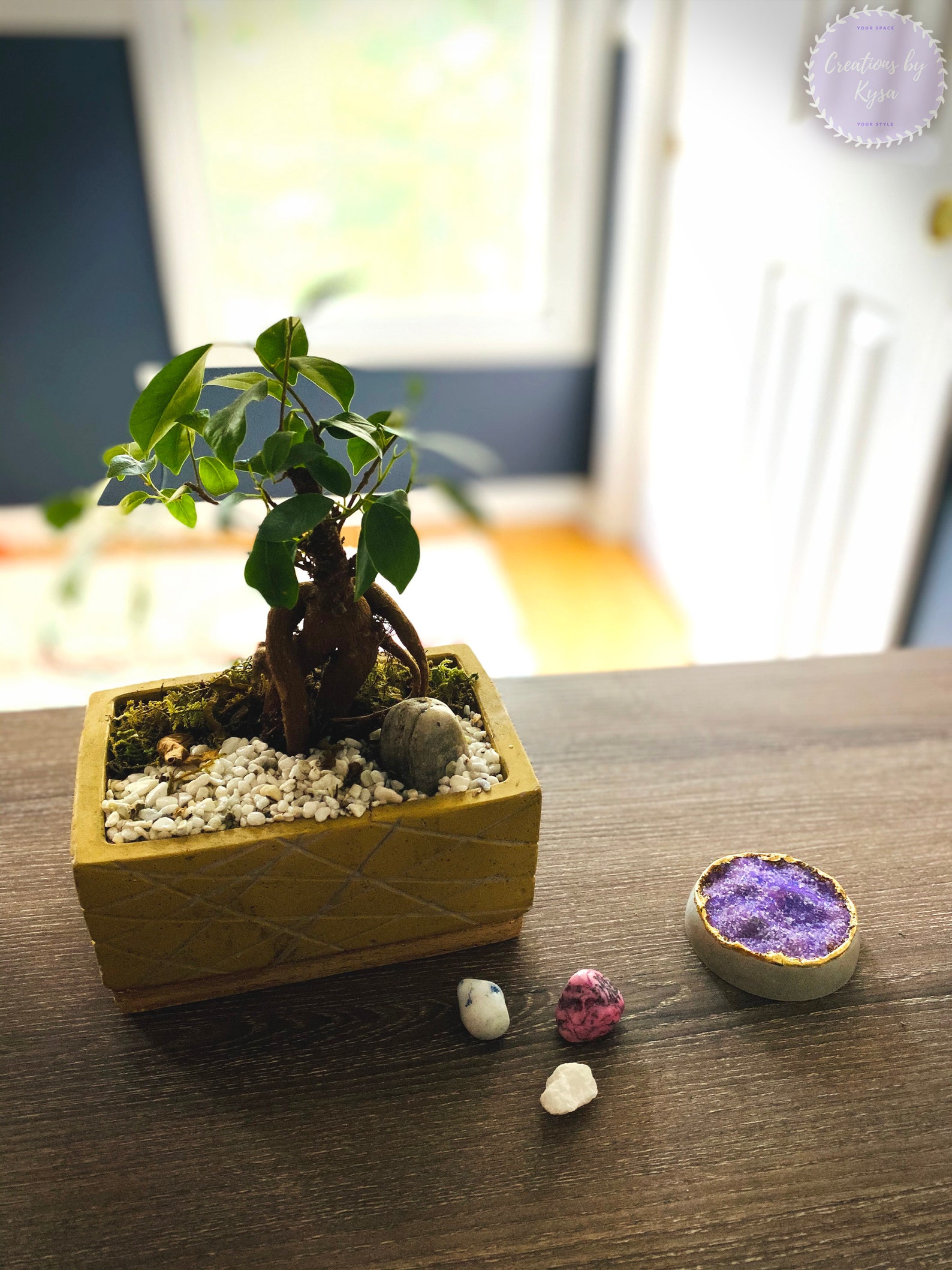 Geode Desk Decoramethyst Desk Decor Paperweight Amethyst Etsy