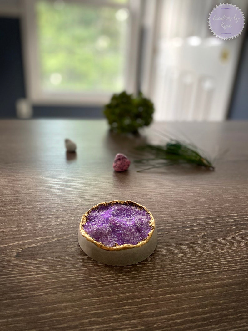 Geode Desk Decoramethyst Desk Decor Paperweight Amethyst Etsy