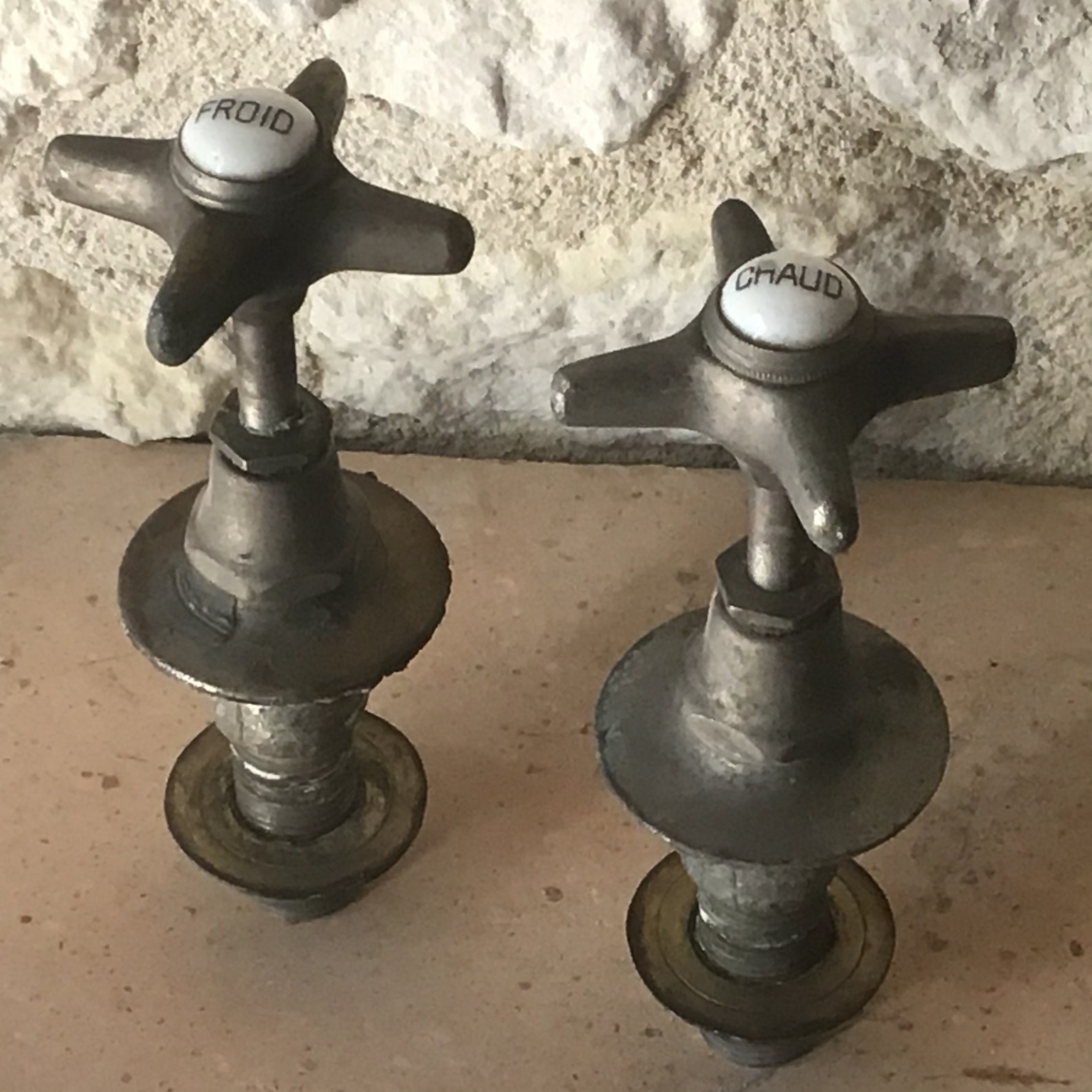 Heavy Vintage Pair of Old French Valves/ Taps Froid and Etsy
