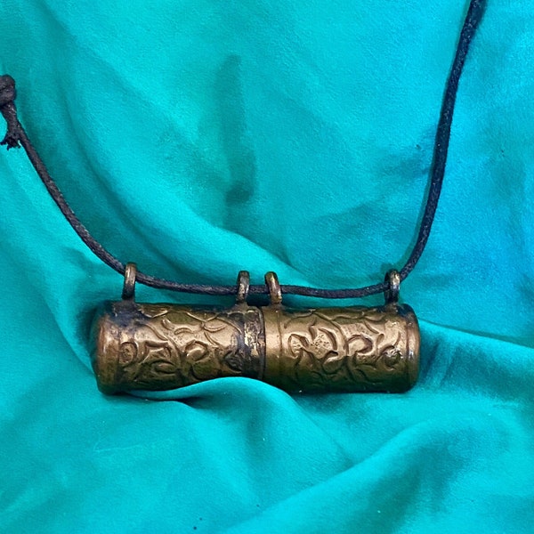 TIBETAN MANTRA BOX * Tibetan Nomadic Jewelry * Tibetan Blesssing Box * Tibetan Prayer Box * Tibetan Protection Box * Nepal Jewelry ~ By Hand