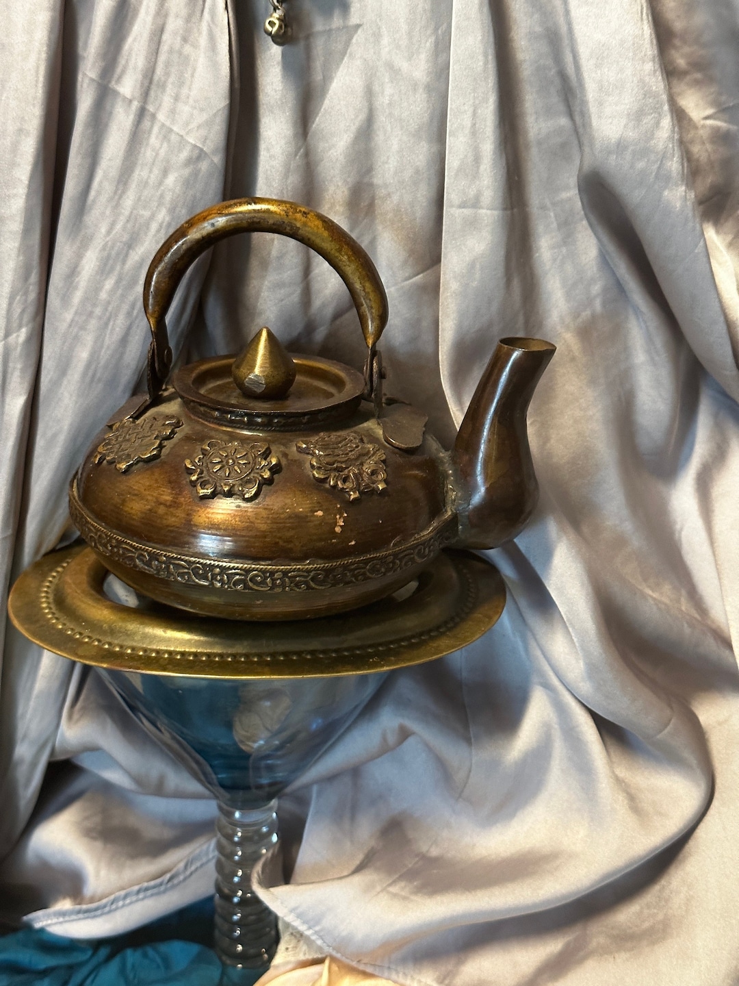TIBETAN BUDDHIST Copper TEAPOT Vintage Ritual Tibetan Teapot Etsy
