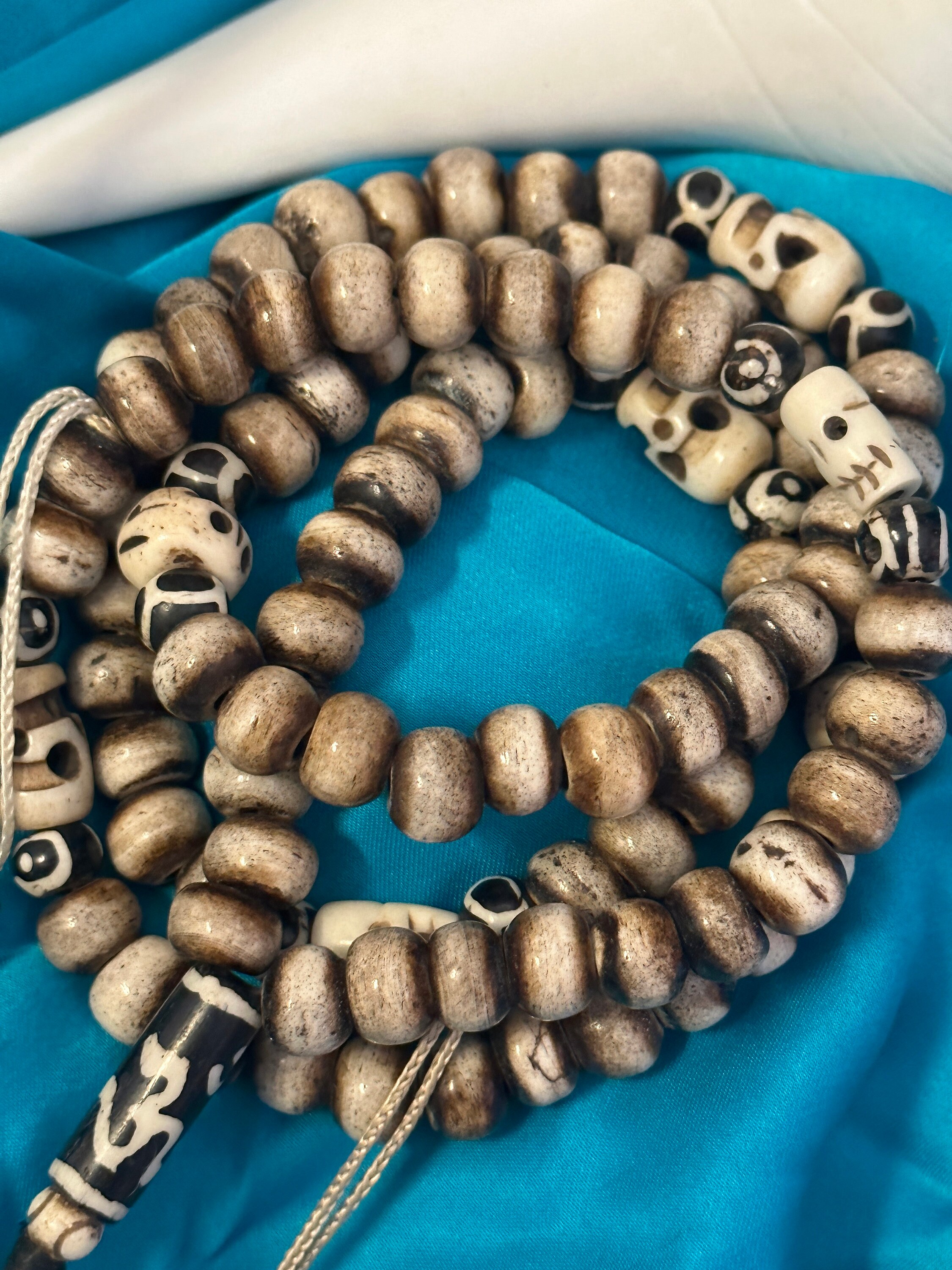 チベット骨数珠：108個、ネパール - Etsy 日本