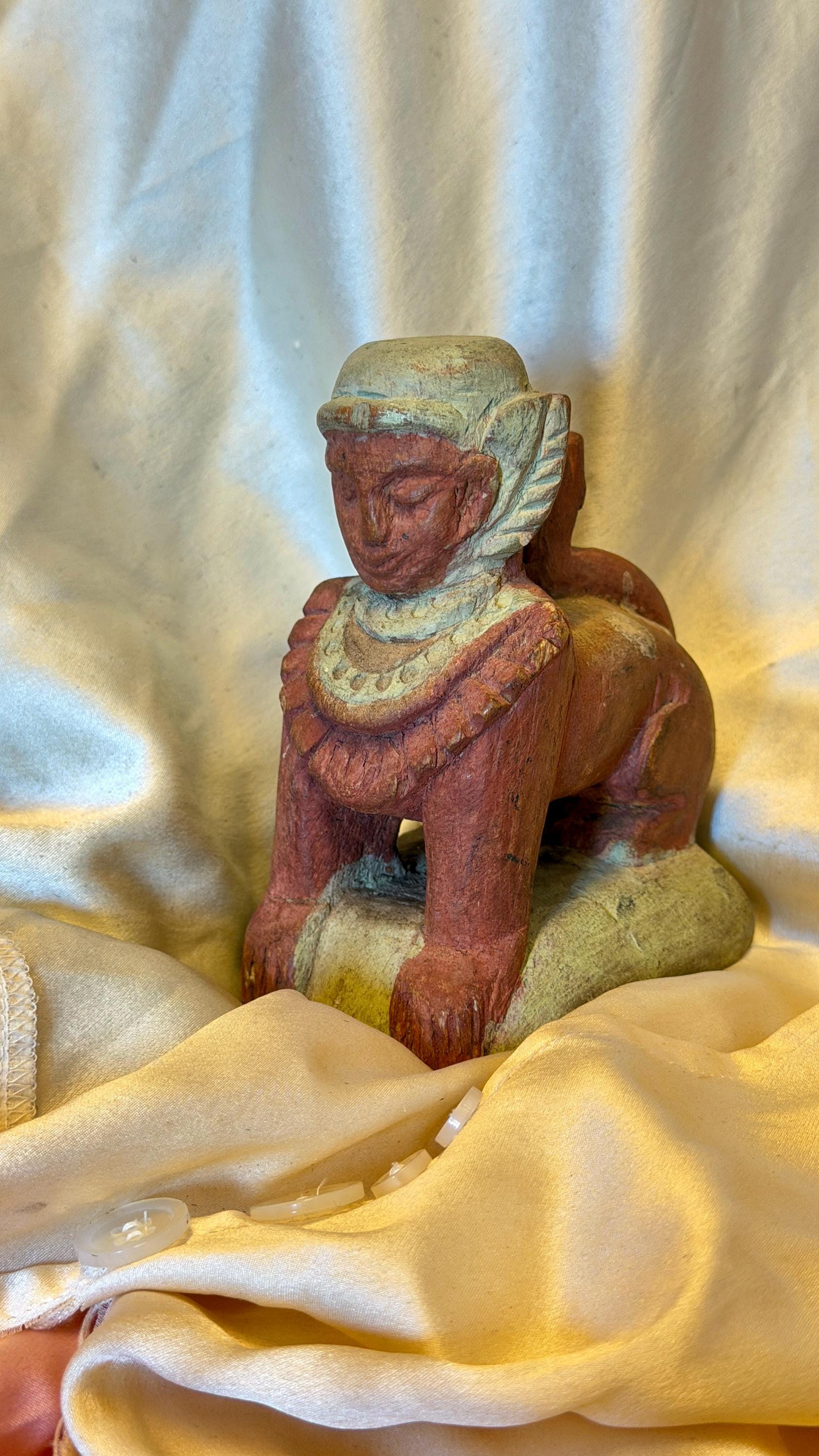 Burmese Wood Statue - Etsy