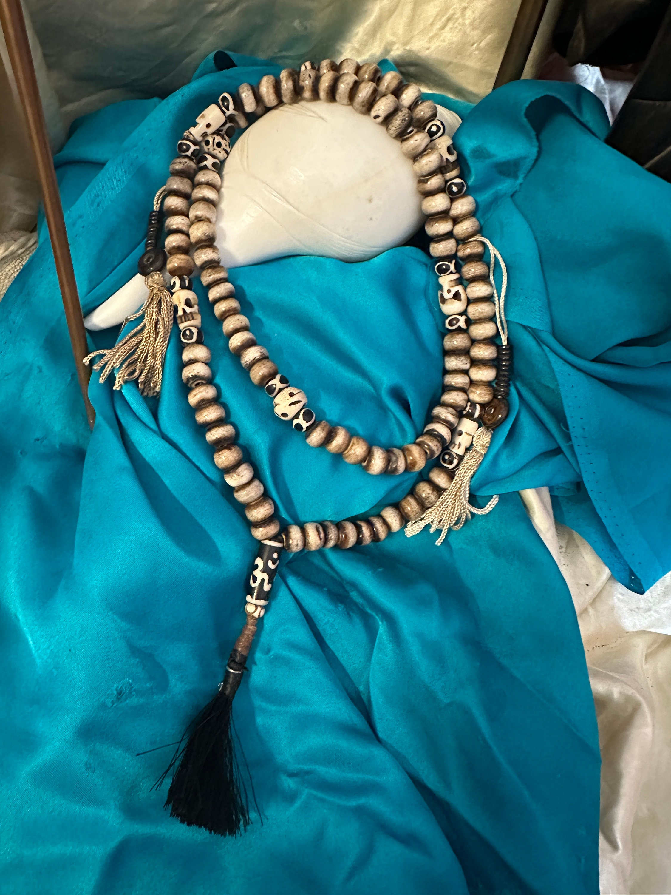 チベット骨数珠：108個、ネパール - Etsy 日本