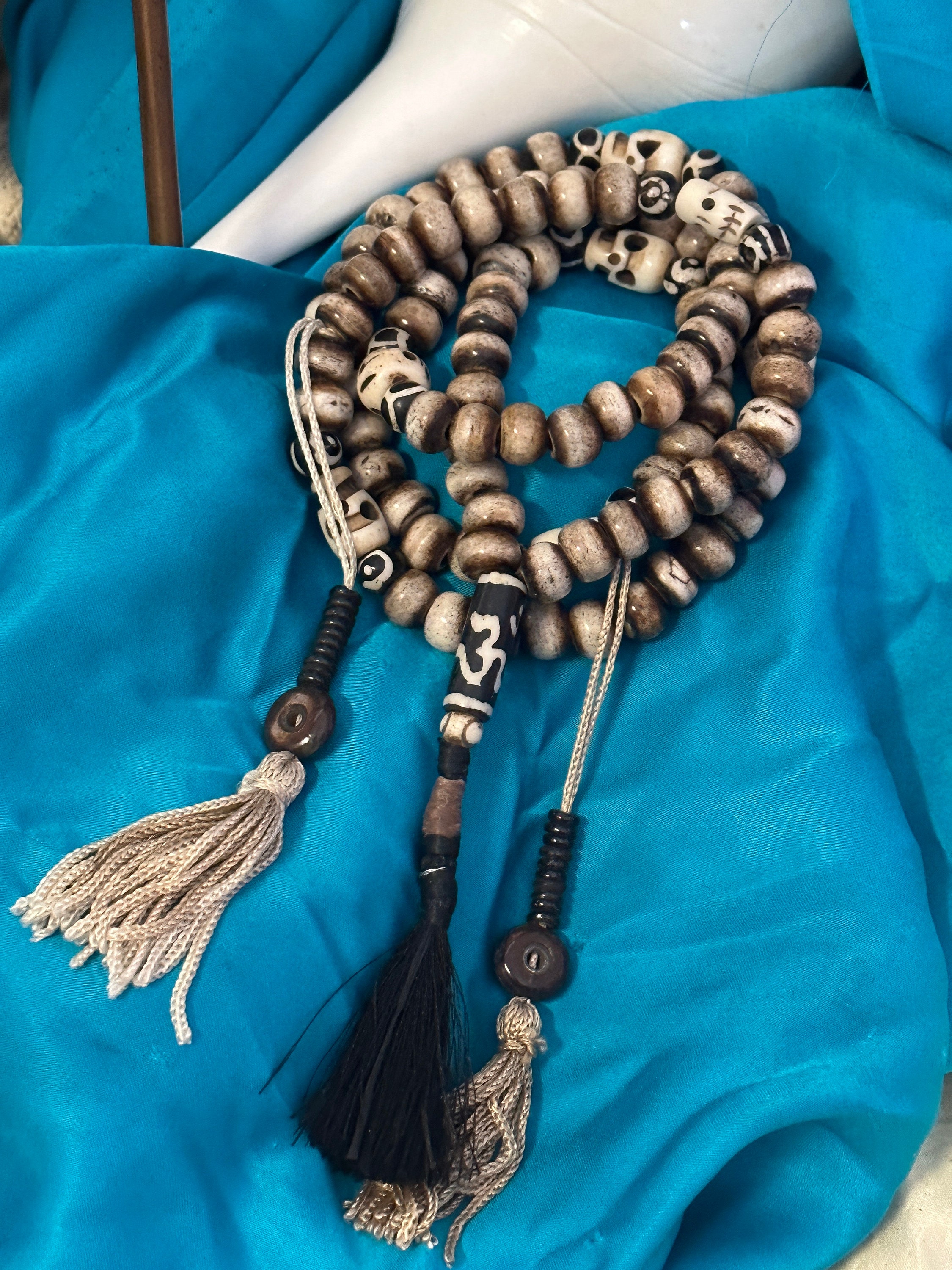 チベット骨数珠：108個、ネパール - Etsy 日本