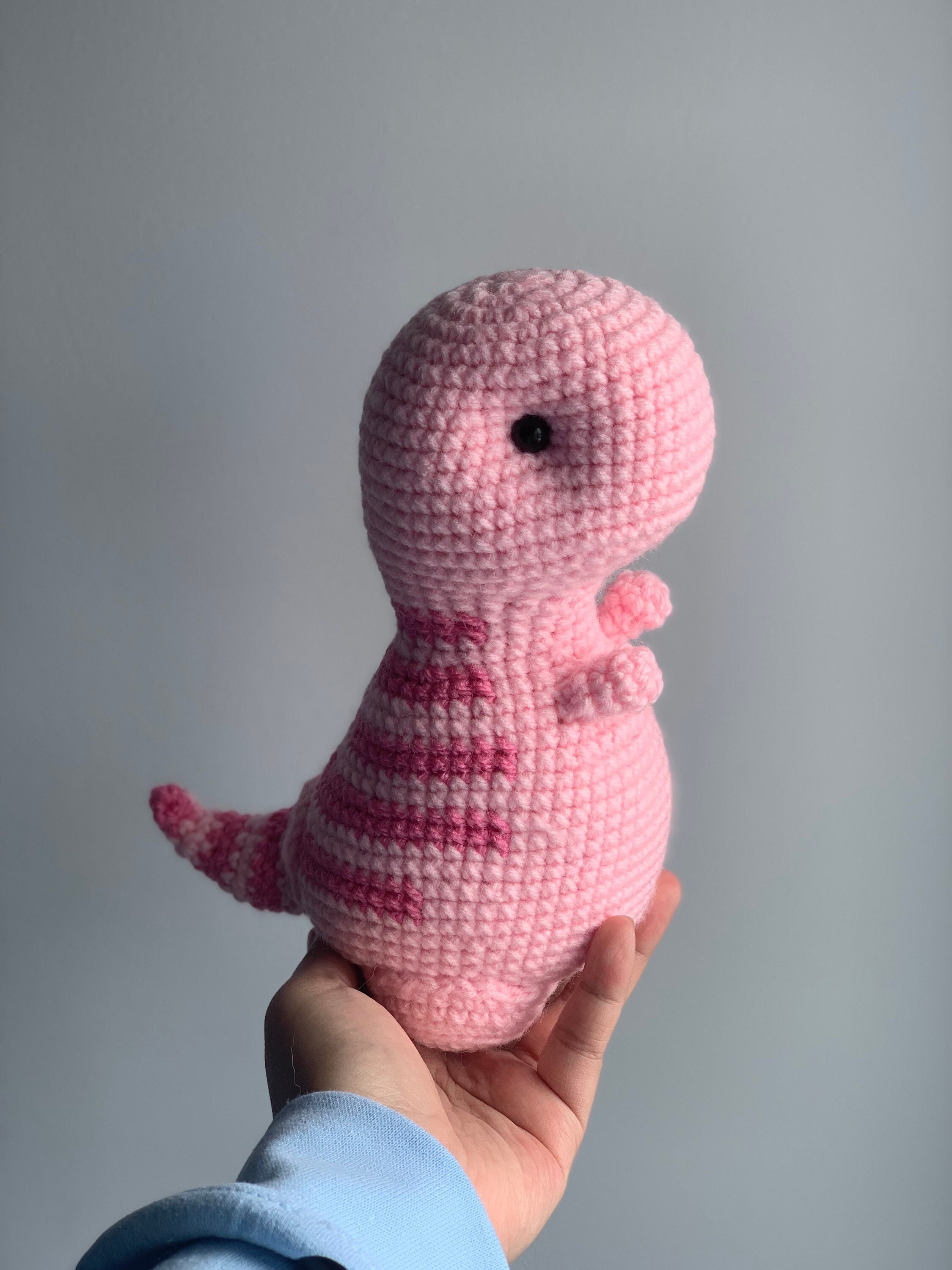 Crochet Dinosaur Stuffed Animal L Baby Dino/trex Amigurumi L Etsy