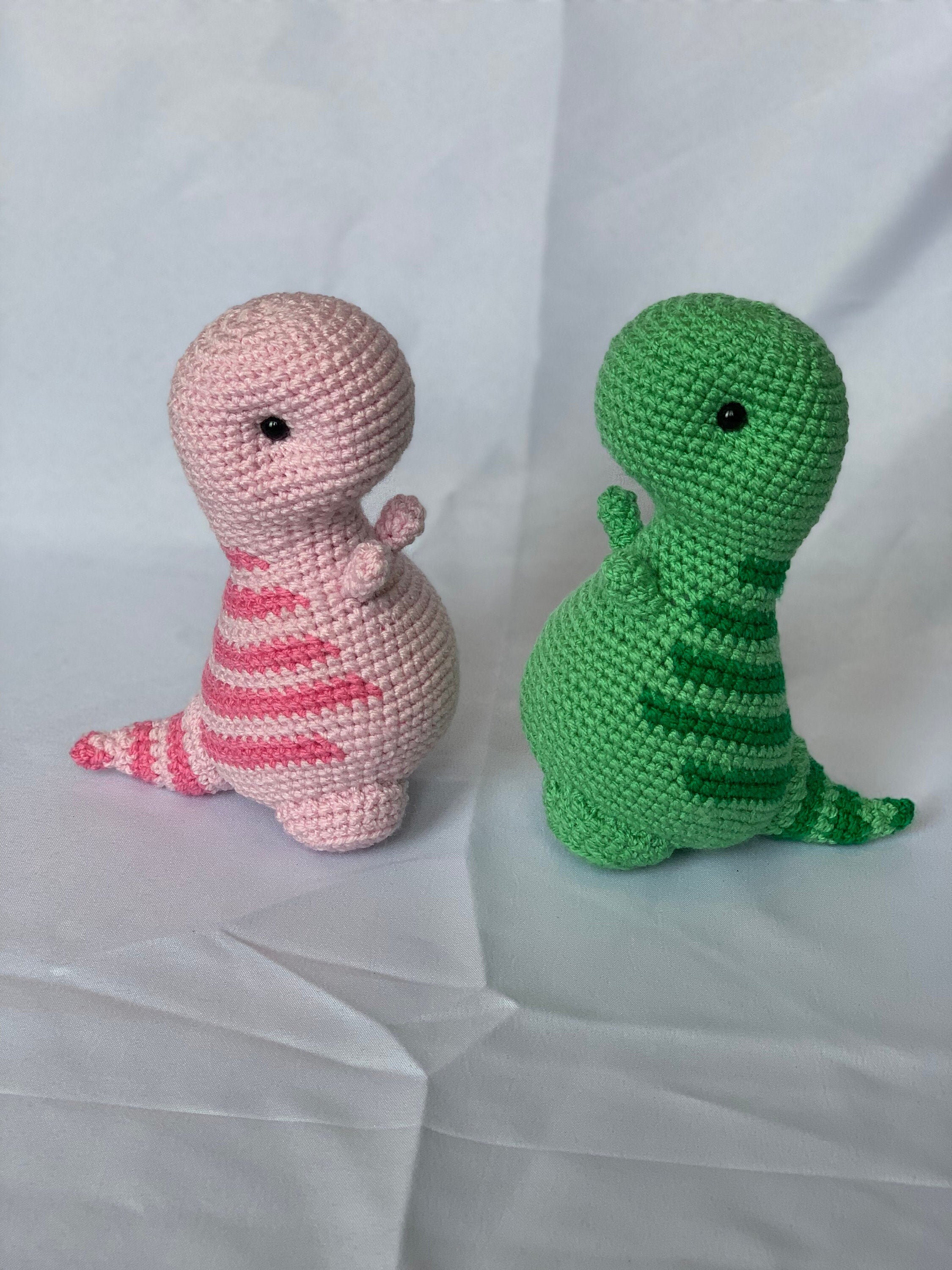 Crochet Dinosaur Stuffed Animal L Baby Dino/trex Amigurumi L Etsy