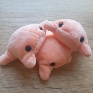 Handmade Plush Froggy: Salmon Peach Baby Bean Comforter