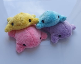 Set de ranas de gelatina hechas a mano: juguetes de peluche pastel con forma de puf