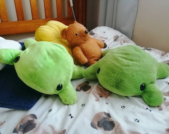 Giant Frog Plush Pillow: Handmade Squishy Froggy Friend