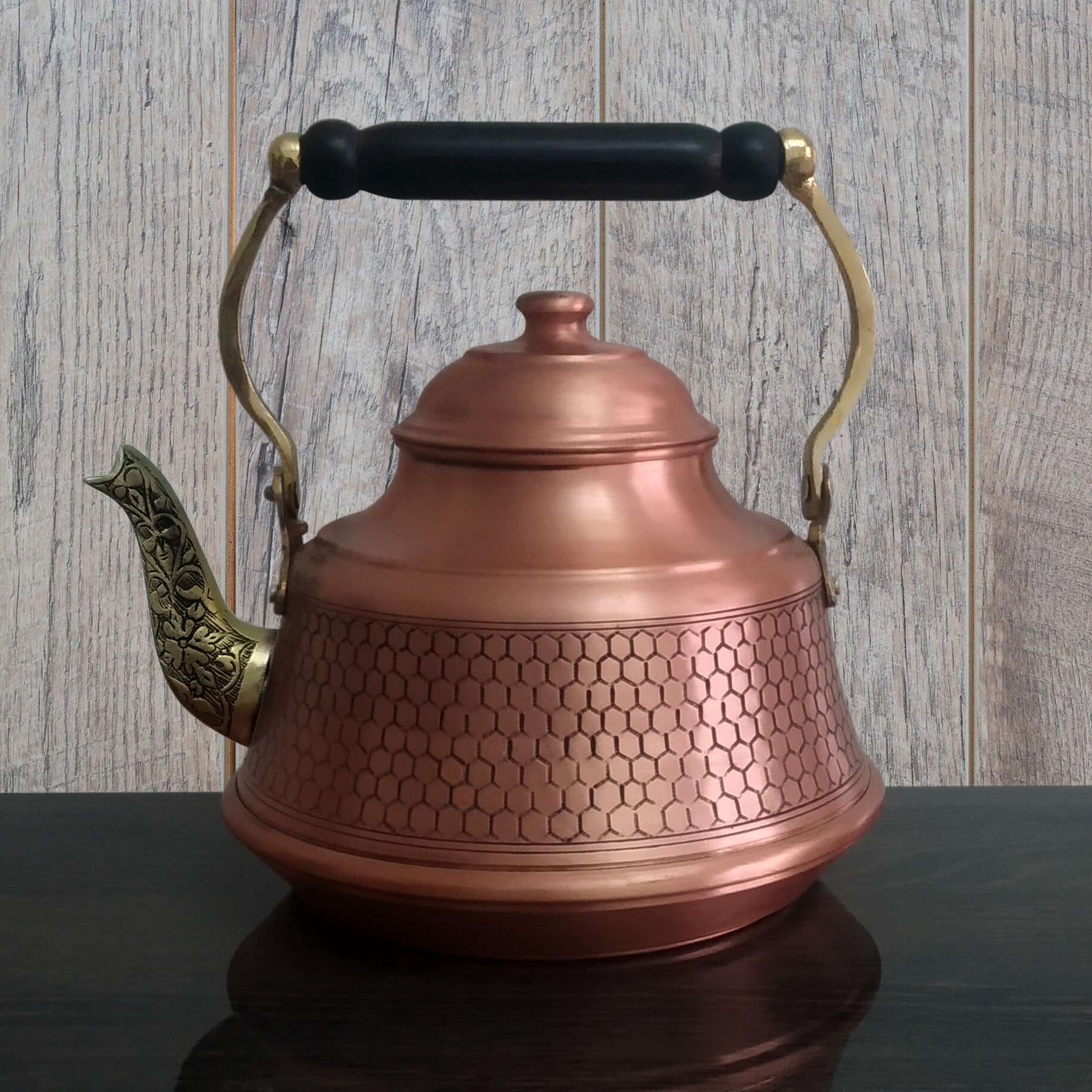 Heavy Gauge Copper Stovetop Kettle Handmade Etsy