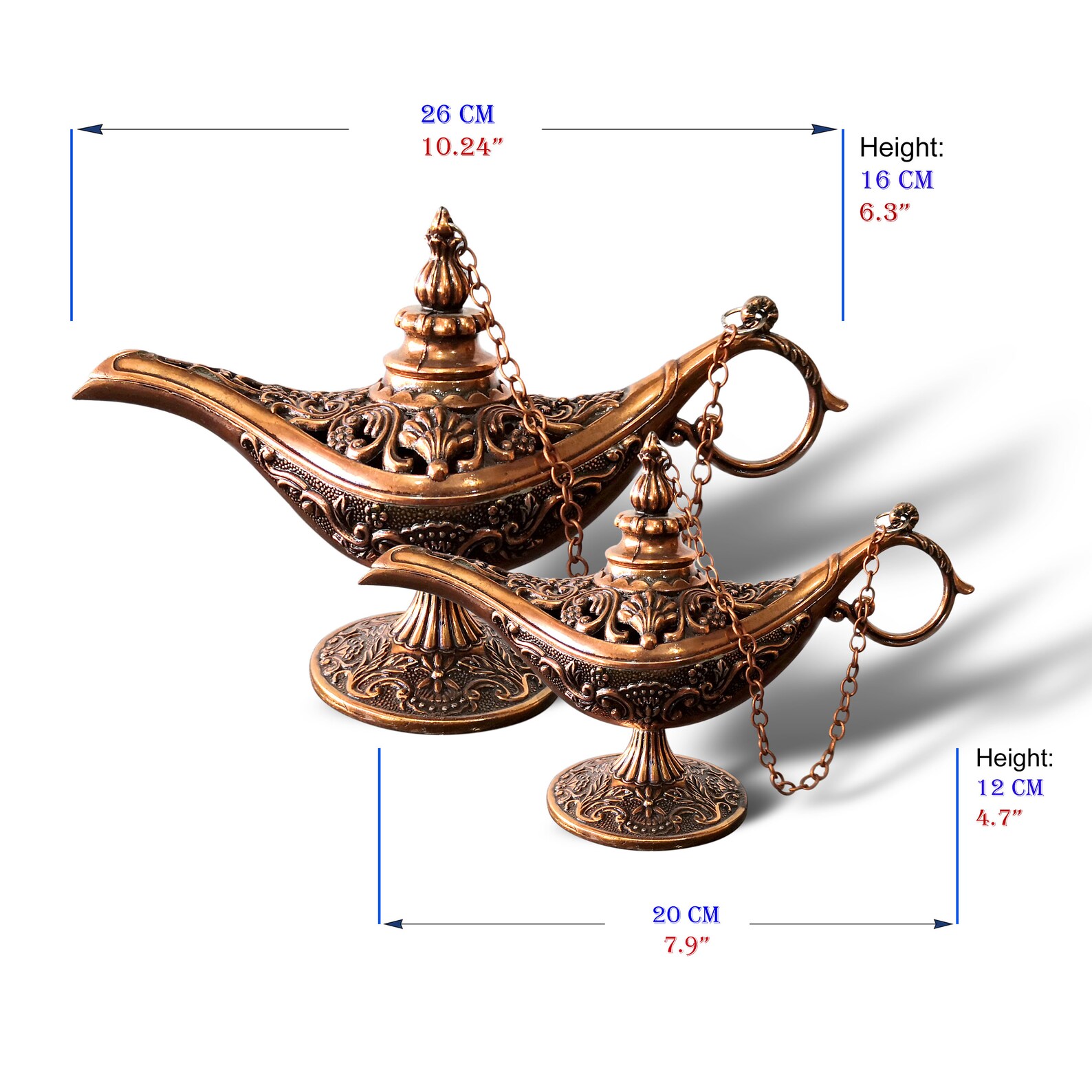 Aladdin Magic Genie Lamp Incense Burners With 10 Incense Etsy