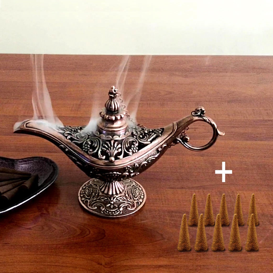 Aladdin Magic Genie Lamp Incense Burners With 10 Incense - Etsy UK